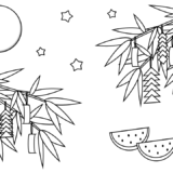 【塗り絵】七夕①