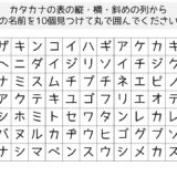 【脳トレプリント】カタカナの言葉探し⑥