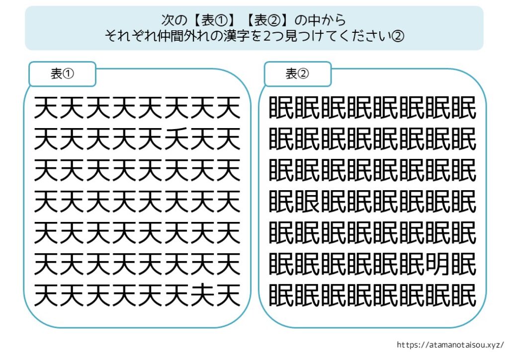 【無料ダウンロード】高齢者向け「仲間外れの漢字」の脳トレプリント一覧 | 高齢者向けの脳トレプリントと塗り絵