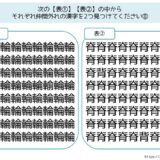 【脳トレプリント】漢字の仲間外れ探し⑧