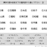 【脳トレプリント】漢字のふりがな②