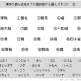 【脳トレプリント】漢字のふりがな③