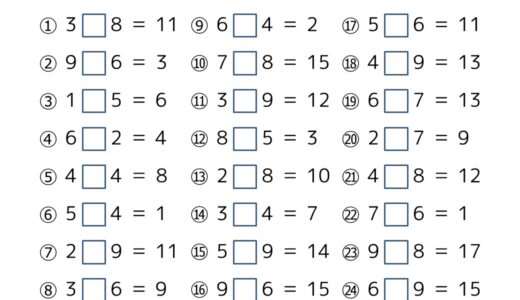 【脳トレプリント】計算記号を記入④