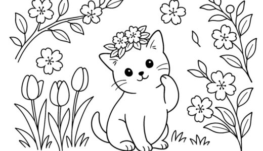 【無料でダウンロード】高齢者向けの可愛い動物の塗り絵